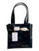 Ted Baker Black Vinyl Tote Small Bow Detail shoulder strap Bag Black