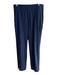 Athleta Size 10 Navy Polyester & Spandex Elastic Waist Pocket Wide Leg Pants Navy / 10