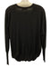 Zanone Size M Black Wood Long Sleeve Cardigan Knit Sweater Black / M