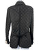 Burberry Brit Size L Black & Multi Polyester Long Sleeve Quilted Collar Jacket Black & Multi / L