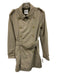 Aspesi Beige Nylon Long Sleeve Buttons Below Knee Belt Inc Jacket Beige