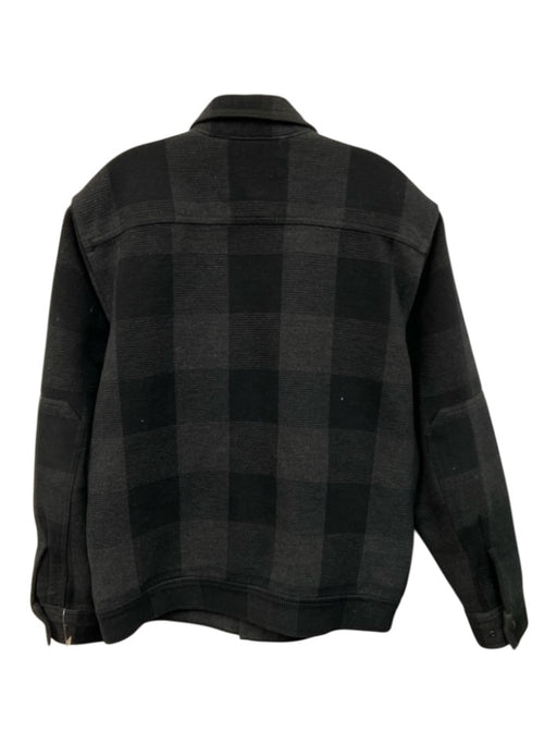 Filson Size S Black & Gray Cotton Checkered Button Down Men's Long Sleeve Shirt Black & Gray / S