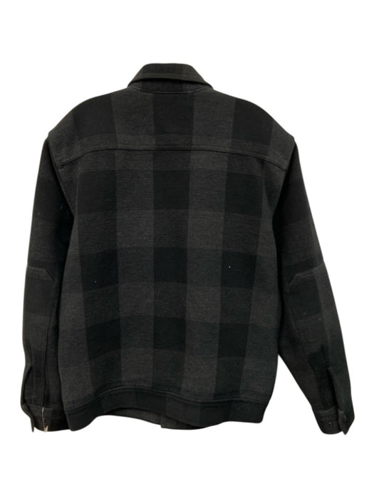 Filson Size S Black & Gray Cotton Checkered Button Down Men's Long Sleeve Shirt Black & Gray / S