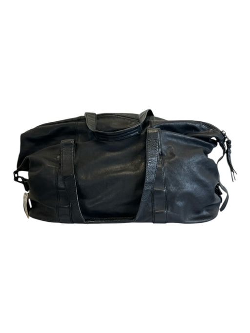 All Saints AS IS Black Leather Duffle Men's Bag Black
