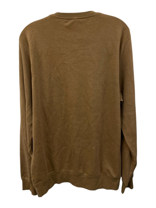 Vuori Size L Brown Cotton Blend Pull Over Men's Sweater Brown / L