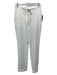 Eleventy Size 0 White Linen Elastic Drawstring Pockets cuff Straight Leg Pants White / 0