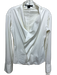 Ralph Lauren Size 8 White Cotton Blend Long Sleeve Button Up Ruffle Top White / 8