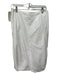 Pauw Size 1/S White Cotton High Rise Bubble Hem Darted Side Zip Skirt White / 1/S