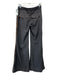 Cop. Copine Size 38/6 Gray Polyester Blend Pinstripe Elastic Waist Pants Gray / 38/6