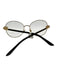 Dolce & Gabbana Gold Tone Metal Bezel Detail Round Glasses Gold Tone