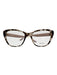 Prada Pink & Brown Acetate Tortoiseshell Cat Eye Demo Lens Glasses Pink & Brown
