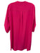 Joseph Ribkoff Size 4 Hot pink Polyester 3/4 Sleeve 1/4 Zip Knee length Dress Hot pink / 4