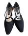 Stuart Weitzman Shoe Size 7 Black Fabric Pointed Square Toe Evening Shoes Black / 7