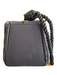 No Brand Black Fabric Cord Wristlet Flap Snap Close Bag Black / Mini