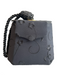 No Brand Black Fabric Cord Wristlet Flap Snap Close Bag Black / Mini