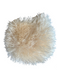 No Brand Cream fuzzy Beaded Handle Large pearls 2 Handles Bag Cream / Small