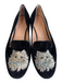 Kate Spade Shoe Size 8.5 Black & Gold Velvet Almond Toe Cat Face Beading Shoes Black & Gold / 8.5
