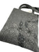 Dolce & Gabbana Gray Wool Blend Top Handle Floral Embroidery Sequins Tote Bag Gray / Small