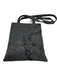 Dolce & Gabbana Gray Wool Blend Top Handle Floral Embroidery Sequins Tote Bag Gray / Small
