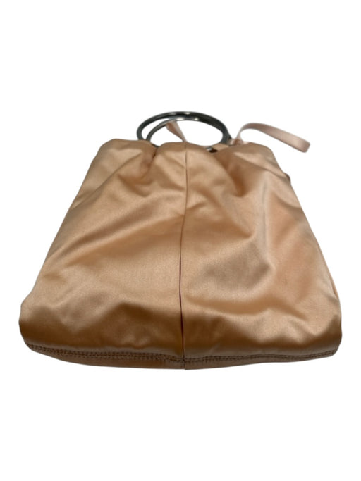Sergio Rossi Blush Pink Rings Pleated Satin Bag Blush Pink / Small