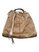 Sergio Rossi Blush Pink Rings Pleated Satin Bag Blush Pink / Small