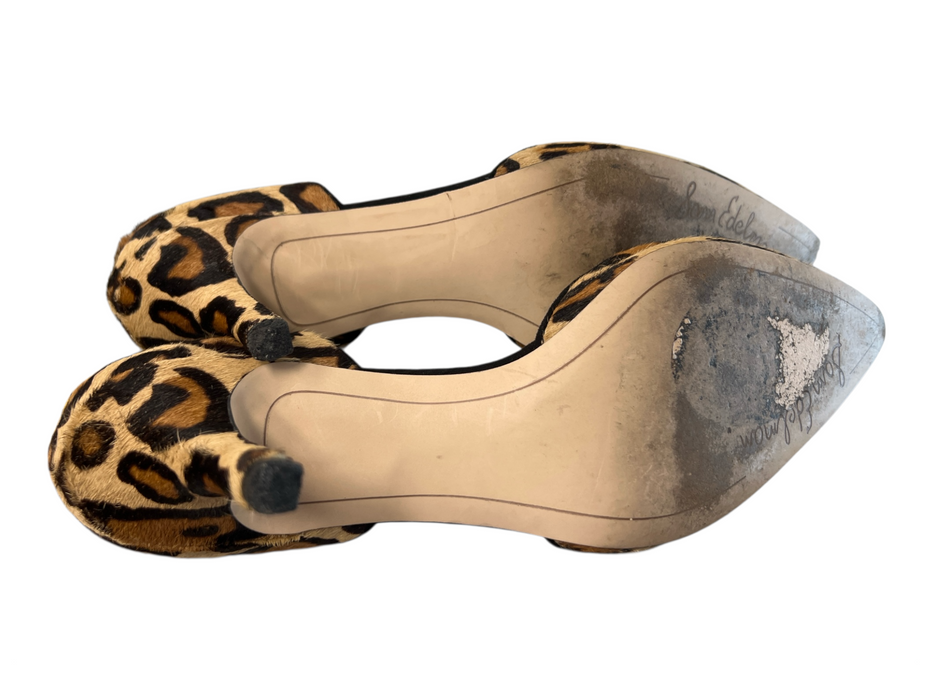 Sam Edelman Shoe Size 8.5 Brown, Tan & Black Calf hair Pointed Toe Pump Shoes Brown, Tan & Black / 8.5
