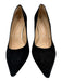 Ron White Shoe Size 39.5 Black Suede leather Pointed Toe Patent Accent Pumps Black / 39.5