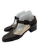 Salvatore Ferragamo Shoe Size 9 Dark Brown Leather Closed toe T Strap Pumps Dark Brown / 9