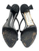 Rodo Shoe Size 38 Black & Clear Leather & Textile Rhinestone Butterfly Sandals Black & Clear / 38
