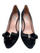 Isaac Mizrahi Shoe Size 8.5 Black Leather & Textile Satin Crystal Bow Pumps Black / 8.5