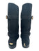 Jimmy Choo Shoe Size 38.5 Black Suede leather Round Toe Ribbed Mid Calf Boots Black / 38.5