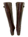 Born Shoe Size 8.5 Brown Leather Upper Side Zip Perforated Buckle Boots Brown / 8.5