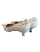 Bruno Magli Shoe Size 39 White Leather Pointed Toe Bow Kitten Heel Shoes White / 39