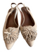 Donald J Pliner Shoe Size 9 Beige Suede Pointed Toe Slingback Mid Heel Shoes Beige / 9