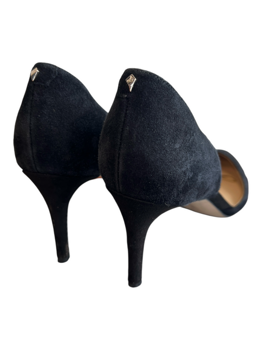 Sam Edelman Shoe Size 8.5 Black Calf hair Pointed Toe Mid Heel Pump Shoes Black / 8.5