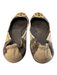 Tory Burch Shoe Size 8.5 Brown & Tan Fabric & Leather Round Toe Plaid Flat Shoes Brown & Tan / 8.5