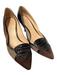 Casadei Shoe Size 9 Brown & Tan Suede & Leather Heel Color Block Pump Shoes Brown & Tan / 9