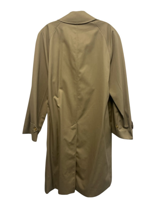 Burberrys Size Est 40 Tan Cotton Blend Solid Overcoat Men's Jacket Tan / Est 40