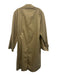 Burberrys Size Est 40 Tan Cotton Blend Solid Overcoat Men's Jacket Tan / Est 40