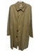 Aquascutum Size 38R Beige Cotton Solid Overcoat Men's Jacket Beige / 38R
