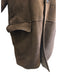 Zegna Size 50 Brown Leather Solid Shearling Men's Jacket Brown / 50