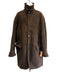 Zegna Size 50 Brown Leather Solid Shearling Men's Jacket Brown / 50