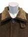 Zegna Size 50 Brown Leather Solid Shearling Men's Jacket Brown / 50