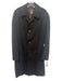 Loden Size Est M Dark Gray Wool Solid Overcoat Men's Jacket Dark Gray / Est M