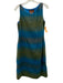 Renato Nucci Blue & Green Wool & Mohair Sleeveless Ombre Brushed Jacket Set Blue & Green / 40/42