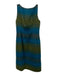 Renato Nucci Blue & Green Wool & Mohair Sleeveless Ombre Brushed Jacket Set Blue & Green / 40/42