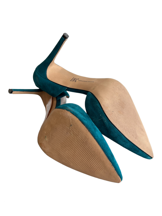 International Concepts Shoe Size 11 Teal Leather Suede Pointed Toe Shoes Teal / 11