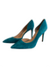 International Concepts Shoe Size 11 Teal Leather Suede Pointed Toe Shoes Teal / 11