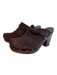 Ugg Shoe Size 11 Brown Leather Suede Round Toe Open Back Clog Shoes Brown / 11