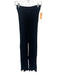 Dissh Size XS Black Viscose Blend Elastic Waistband Knit Ribbed Wide Leg Pants Black / XS